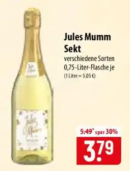 Famila Nord Ost Jules Mumm Sekt Angebot