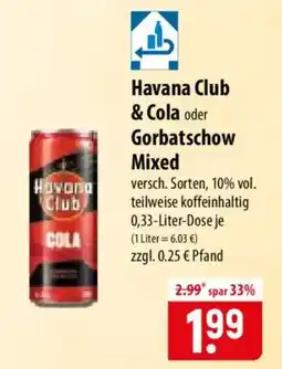 Famila Nord Ost Havana Club & Cola oder Gorbatschow Mixed Angebot