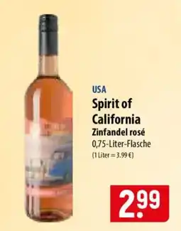 Famila Nord Ost Spirit of California Zinfandel rosé Angebot
