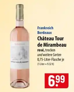 Famila Nord Ost Château Tour de Mirambeau rosé, trocken Angebot
