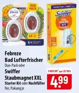 Famila Nord Ost Febreze Bad Lufterfrischer oder Swiffer Staubmagnet XXL Angebot