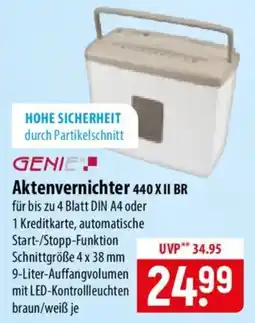 Famila Nord Ost GENIE Aktenvernichter 440 XII BR Angebot