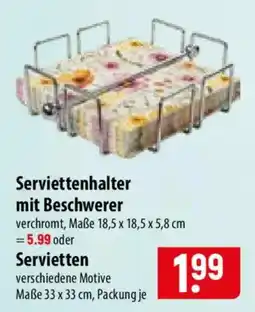 Famila Nord Ost Serviettenhalter mit Beschwerer Angebot