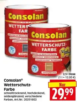 Herkules Baumarkt Consolan Wetter schutz-Farbe Angebot