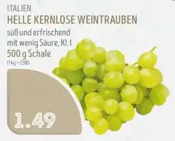 Edeka Struve ITALIEN HELLE KERNLOSE WEINTRAUBEN Angebot
