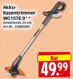 Herkules Baumarkt Akku-Rasentrimmer WG157E.9 Angebot