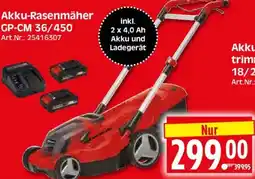 Herkules Baumarkt Akku-Rasenmäher GP-CM 36/450 Angebot