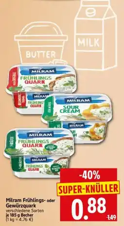 Edeka Herkules Milram Frühlings-Quark Angebot