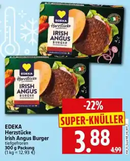 Edeka Herkules EDEKA Herzstücke Irish Angus Burger Angebot