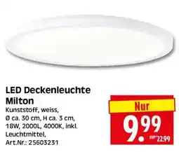 Herkules Baumarkt LED Deckenleuchte Milton Angebot