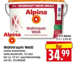 Herkules Baumarkt Alpina Wohnraum Weiß Angebot