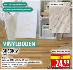 Herkules Baumarkt VINYLBODEN CHECK one Angebot