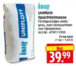 Herkules Baumarkt knauf Uniflott Spachtelmasse Angebot