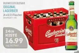 Edeka Struve BUDWEISER BUDVAR ORIGINAL LAGERBIER Angebot