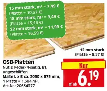Herkules Baumarkt OSB-Platten Angebot