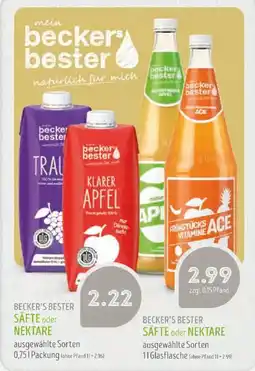 Edeka Struve BECKER'S BESTER SÄFTE oder NEKTARE Angebot