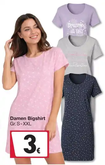 Woolworth Damen bigshirt Angebot