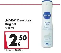 Woolworth Nivea deospray original Angebot