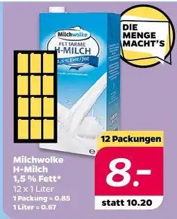 Netto Milchwolke h-milch Angebot