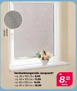 Netto Verdunklungsrollo jacquard ca. 40 x 150 cm Angebot