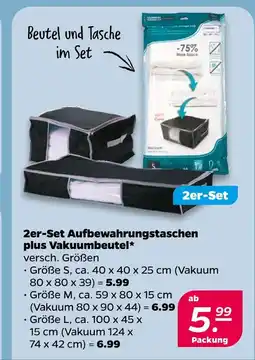 Netto Aufbewahrungstaschen plus vakuumbeutel größe s Angebot
