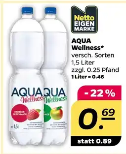 Netto Aqua wellness wasser mit geschmack Angebot