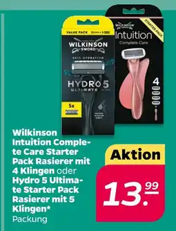 Netto Wilkinson intuition complete care starter pack rasierer mit 4 klingen Angebot