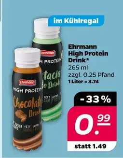 Netto Ehrmann high protein drink Angebot