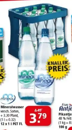 Multi Markt mineau Mineralwasser Angebot