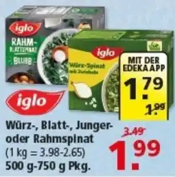 Multi Markt iglo Würz-, Blatt-, Junger- oder Rahmspinat Angebot