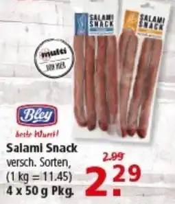 Multi Markt Bley Salami Snack Angebot