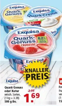 Multi Markt Exquisa Quark Genuss oder Natur Angebot