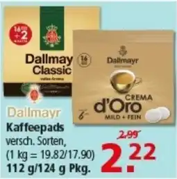Multi Markt Dallmayr Kaffeepads Angebot