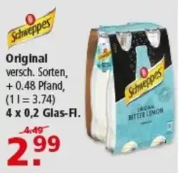 Multi Markt Schweppes Original Angebot