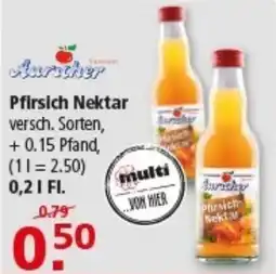 Multi Markt Auricher Pfirsich Nektar Angebot