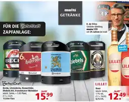 Multi Markt PerfectDraft Becks, Löwenbräu, Hasseröder, Diebels Alt, Franziskaner Weissbier Angebot