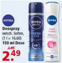 Multi Markt NIVEA Deospray Angebot
