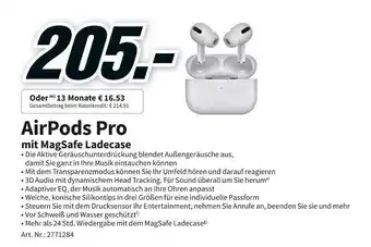 MediaMarkt Apple airpods pro Angebot