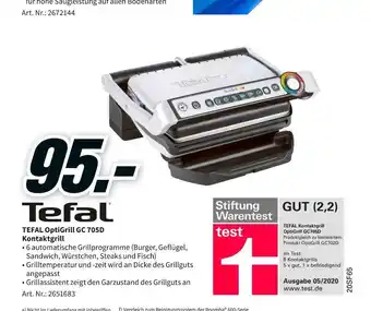 MediaMarkt Tefal optigrill gc 705d kontaktgrill Angebot