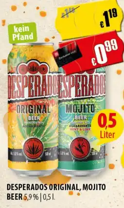 FreeOneShop DESPerados ORIGINAL, MOJITO BEER Angebot