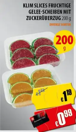 FreeOneShop KLIM SLICES FRUCHTIGE GELEE-SCHEIBEN MIT ZUCKERÜBERZUG Angebot
