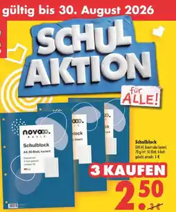 Mäc Geiz novoo. BASIC Schulblock Angebot