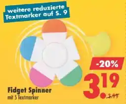 Mäc Geiz Fidget Spinner mit 5 Textmarker Angebot