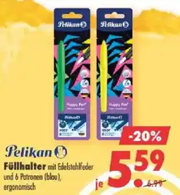Mäc Geiz Pelikan Füllhalter mit Edelstahlfeder Angebot
