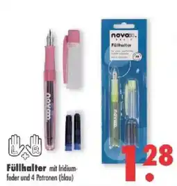 Mäc Geiz Füllhalter mit Iridium-feder und 4 Patronen (blau) Angebot