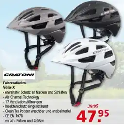Multi Markt CRATONI Fahrradhelm Velo-X Angebot