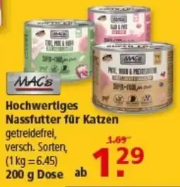 Multi Markt MAC's Hochwertiges Nassfutter für Katzen Angebot