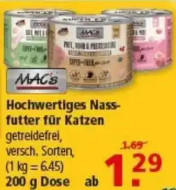 Multi Markt MAC's Hochwertiges Nassfutter für Katzen Angebot