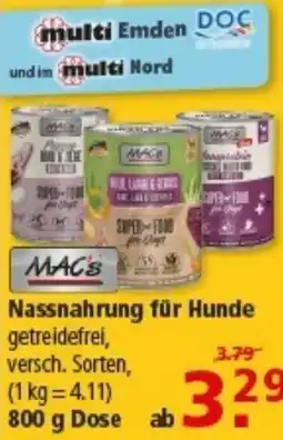 Multi Markt MAC's Nassnahrung für Hunde Angebot