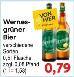 Konsum Leipzig Wernes-grüner Bier Angebot